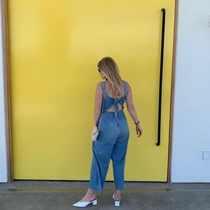 Madewell denim jumpsuit